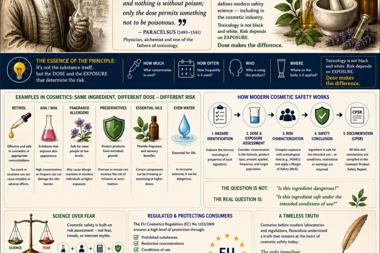 Paracelsus and cosmetic safety assessment — the dose makes the poison